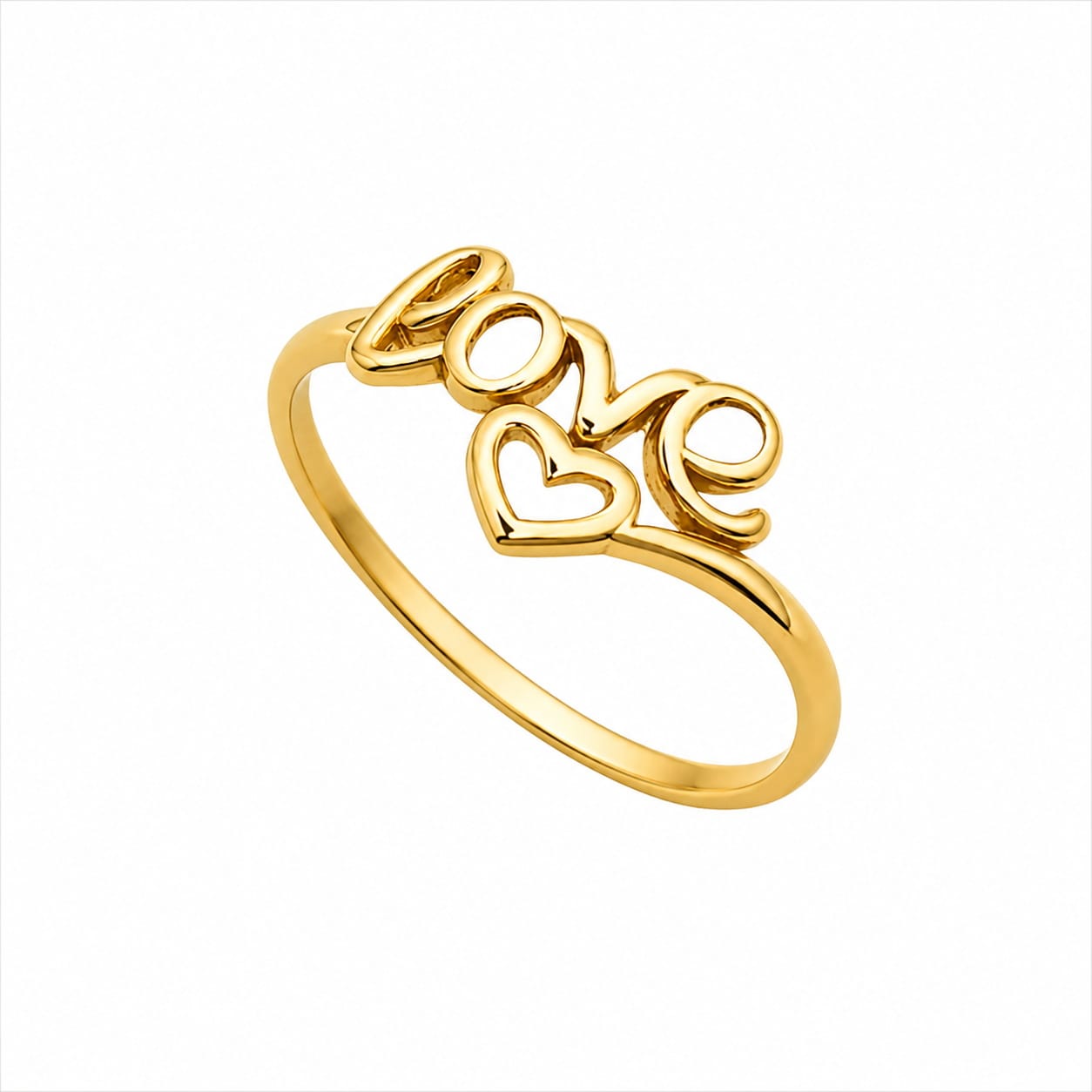 love PM انگشتر طلا زنانه طرح لاو - Image 1