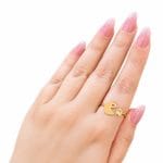 انگشتر طلا زنانه طرح هالووین - Image 2