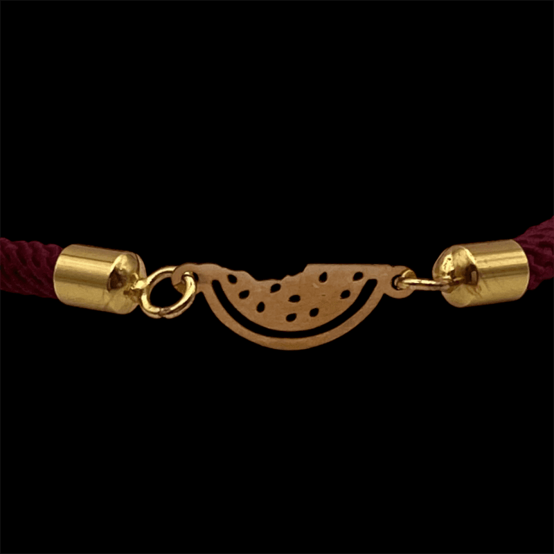 دستبند زنانه طلا طرح هندوانه - Image 3
