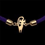 دستبند طلا زنانه طرح گربه - Image 3