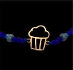 دستبند طلا زنانه طرح کاپ کیک - Image 3