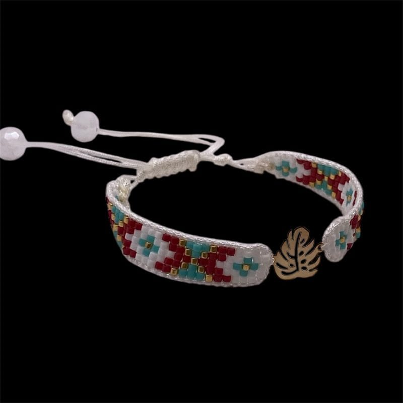 دستبند طلا زنانه طرح برگ - Image 1