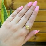 انگشتر طلا زنانه ونکلیف گل کوچک - Image 2