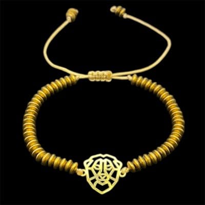 دستبند طلا زنانه طرح شیر