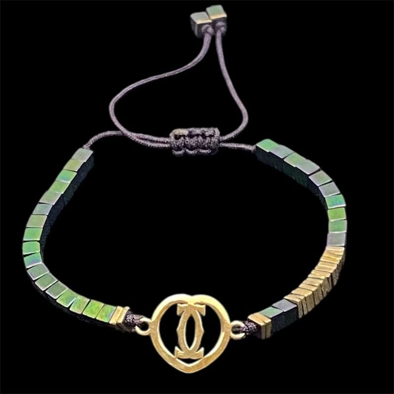دستبند طلا زنانه طرح هندسی - Image 1