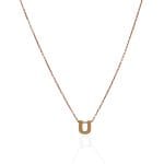 آویز طلا لاتین حرف U