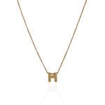 آویز طلا لاتین حرف H