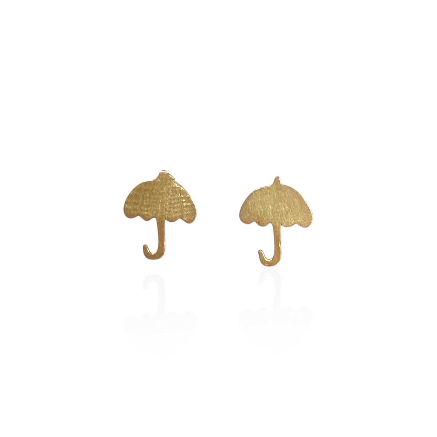 0.880 گوشواره طلا میخی طرح چتر - Image 1