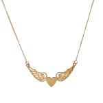 گردنبند طلا زنانه قلب فرشته