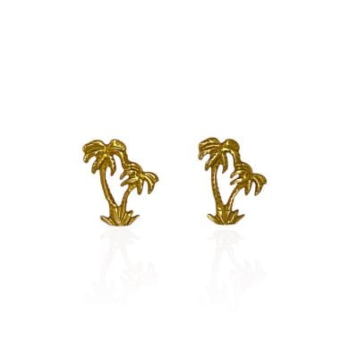 گوشواره طلا میخی طرح نخل