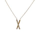 گردنبند طلا زنانه طرح ایکس