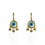 گوشواره طلا طرح چشم و نظر