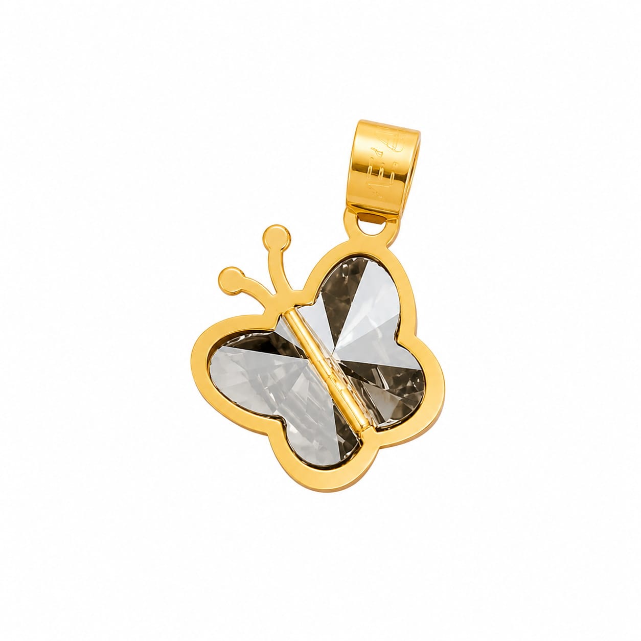 2PM آویز طلا زنانه پروانه سواروسکی - Image 1