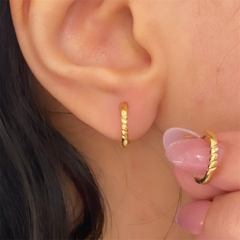 گوشواره طلا زنانه مدل حلقه ای - Image 2