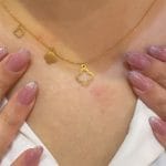 گردنبند طلا زنانه ونکلیف لیزری - Image 2