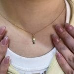 آویز طلا طرح پسر بچه - Image 2
