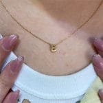 آویز طلا لاتین حرف B - Image 2