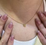 آویز طلا استیکر مربع - Image 2