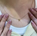 آویز طلا لاتین حرف X - Image 2