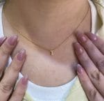 آویز طلا لاتین حرف T - Image 2