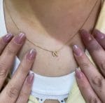 آویز طلا لاتین حرف N - Image 2