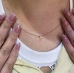 آویز طلا لاتین حرف F - Image 2