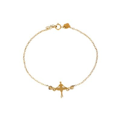 دستبند طلا زنجیری طرح بالرین