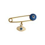 سنجاق سینه طلا کودک طرح چشم نظر