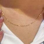 زنجیر طلا پولکی - Image 2