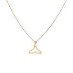 آویز طلا طرح دم وال