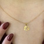 آویز طلا طرح کیتی - Image 2