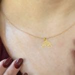 آویز طلا طرح رنگین کمان - Image 2